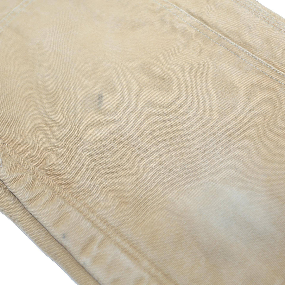 CARHARTT Mens Beige Cotton Dungarees Loose Fit L W36 L30 Workwear Utility