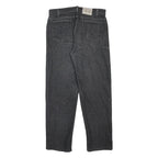 LEVI'S Signature Mens Straight Black Cotton Blend Denim Medium W33 L29 Zip
