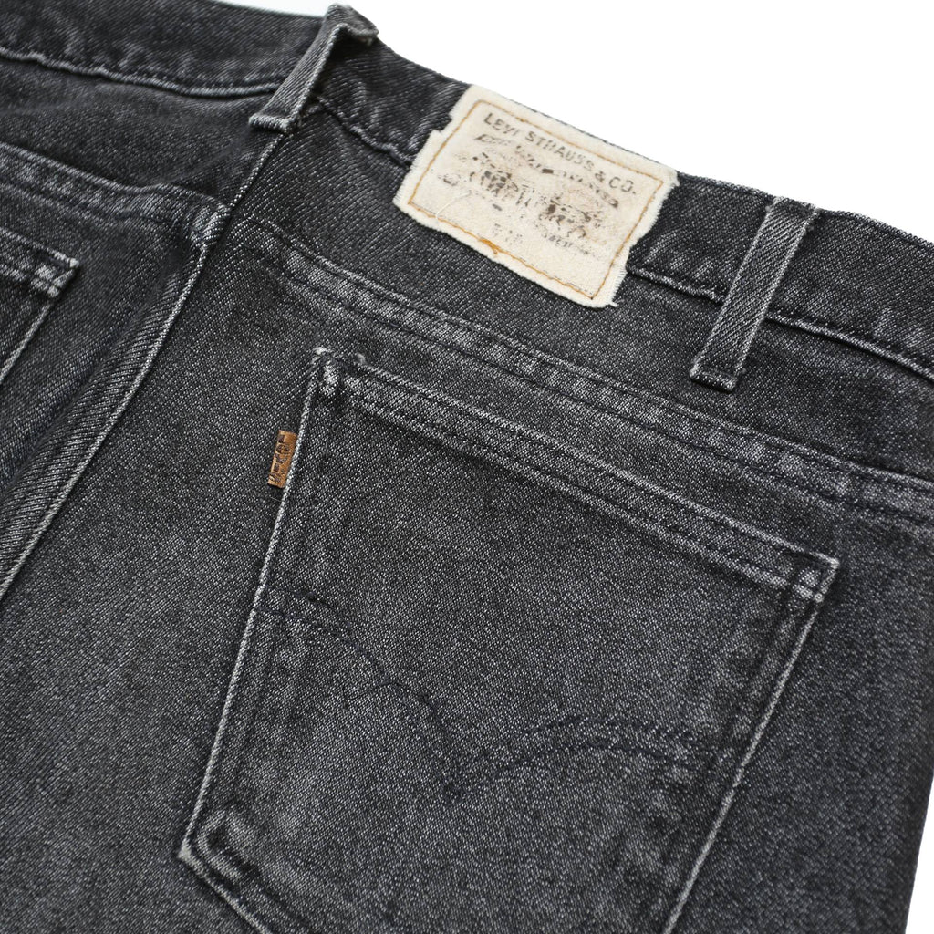 LEVI'S Signature Mens Straight Black Cotton Blend Denim Medium W33 L29 Zip