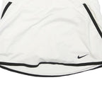 NIKE Womens White & Black Skater Short Polyester Blend S Sports Skirt with Logo