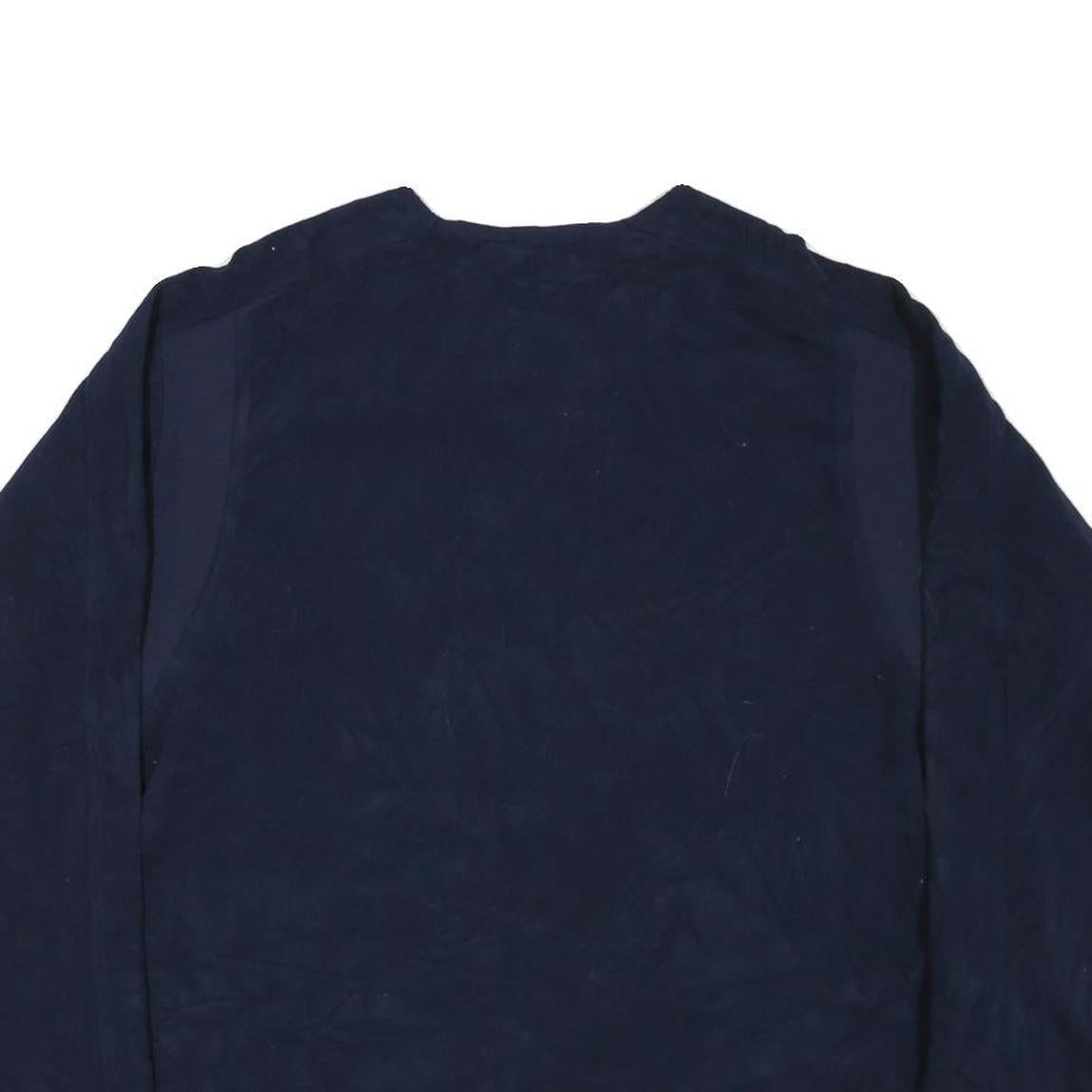 NBA Mens Navy Blue Sweatshirt L Crew Neck Polyester Blend Pullover Basketball