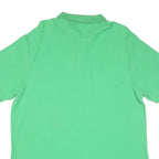 CHAPS Mens Green XL Short Sleeve Plain Polo Shirt Cotton Blend Classic Style