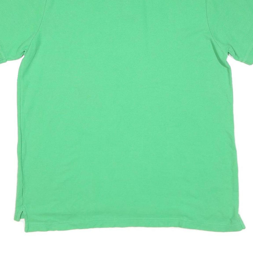 CHAPS Mens Green XL Short Sleeve Plain Polo Shirt Cotton Blend Classic Style