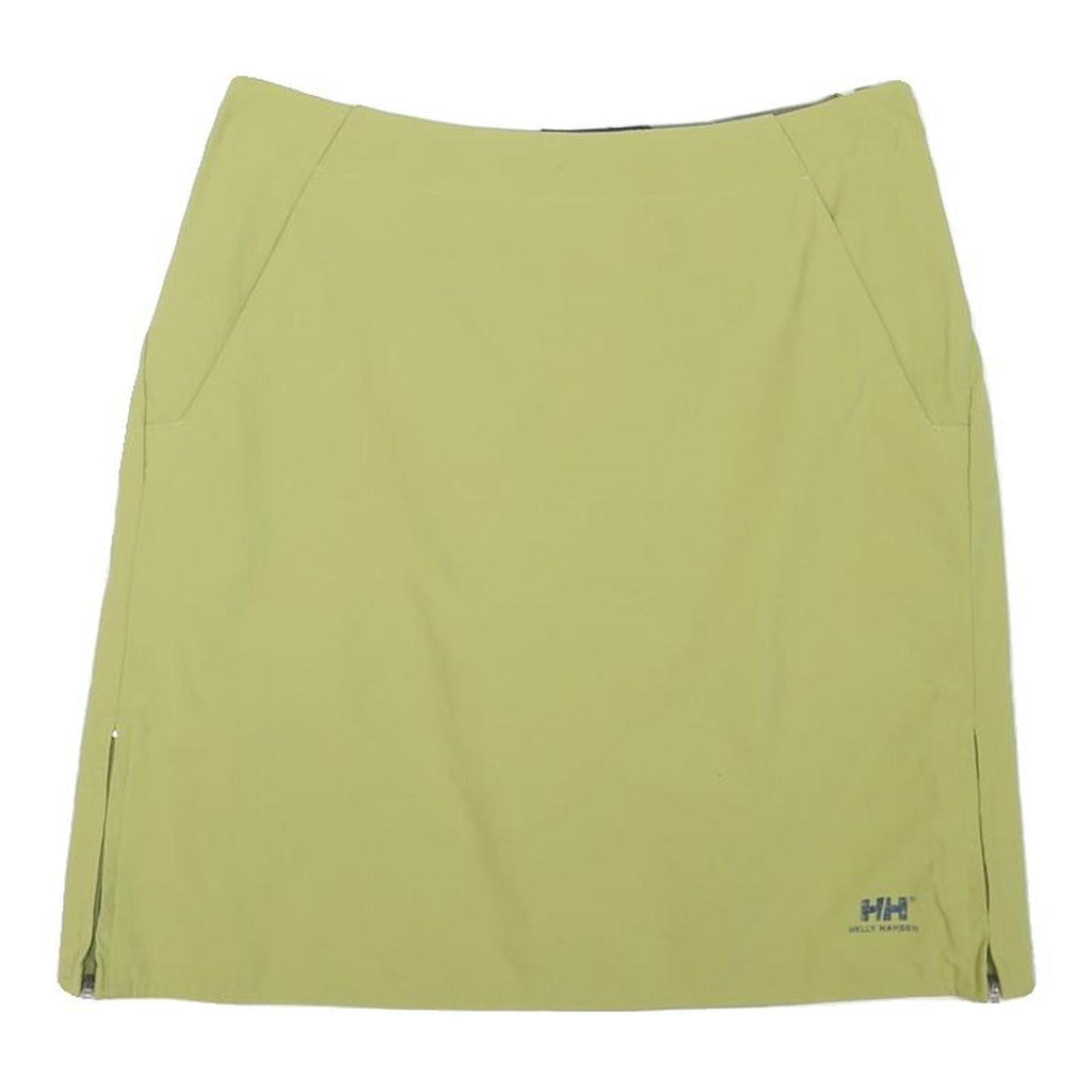 HELLY HANSEN Mens Green A-Line Short Polyester Blend Skirt S Outdoor Casual