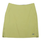 HELLY HANSEN Mens Green A-Line Short Polyester Blend Skirt S Outdoor Casual