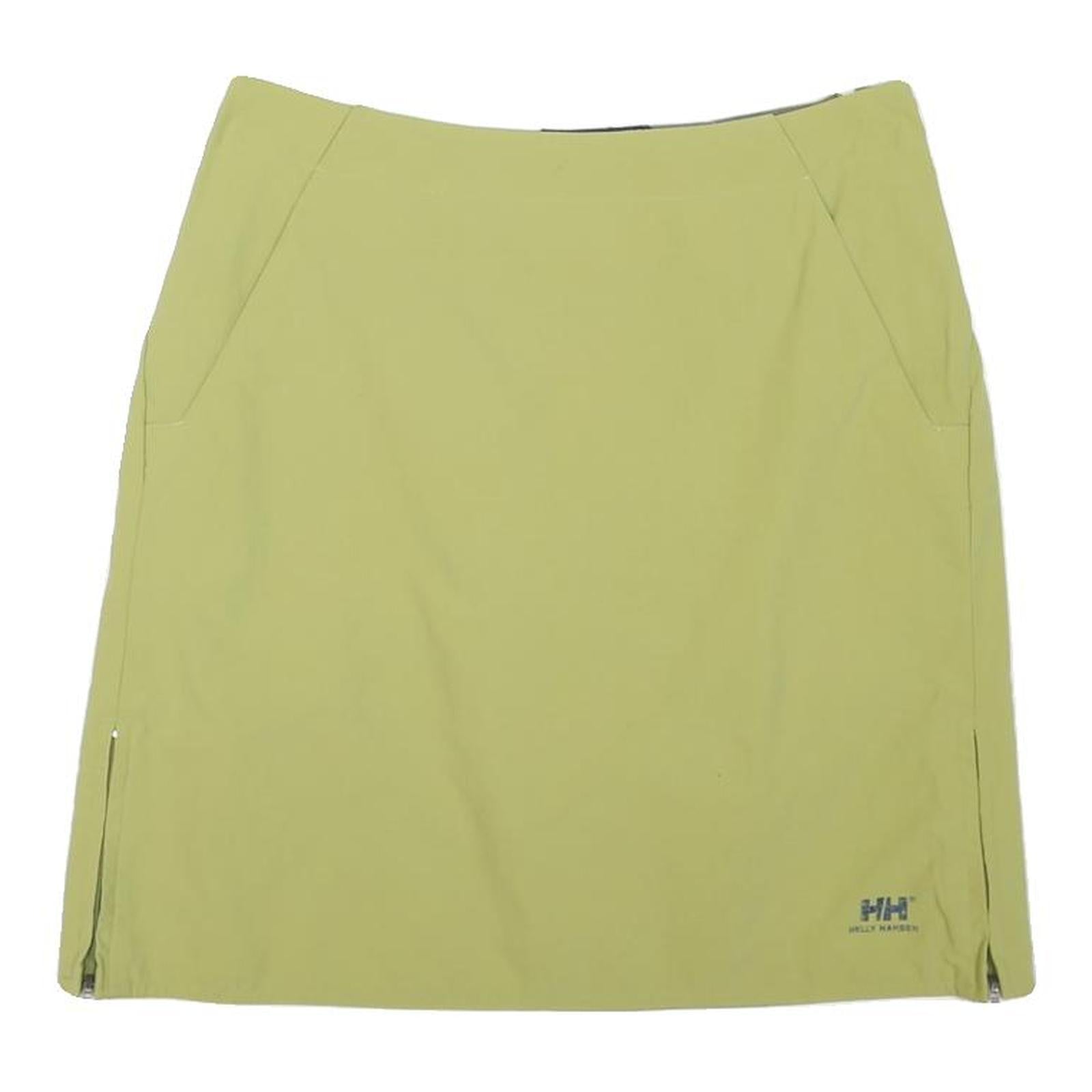 HELLY HANSEN Mens Green A-Line Short Polyester Blend Skirt S Outdoor Casual