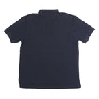 TOMMY HILFIGER Mens Navy Blue Short Sleeve Plain Cotton Polo Shirt XL