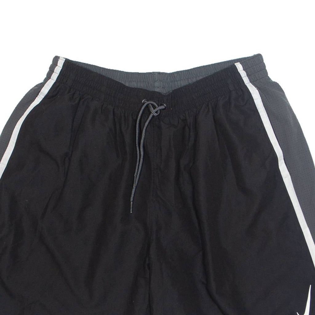 NIKE Mesh Lined Mens Swimming Shorts Black Relaxed XL W30