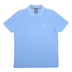 ADIDAS Mens Blue Cotton Blend Polo Shirt XL Climalite Logo Casual Sportswear