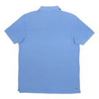 ADIDAS Mens Blue Cotton Blend Polo Shirt XL Climalite Logo Casual Sportswear