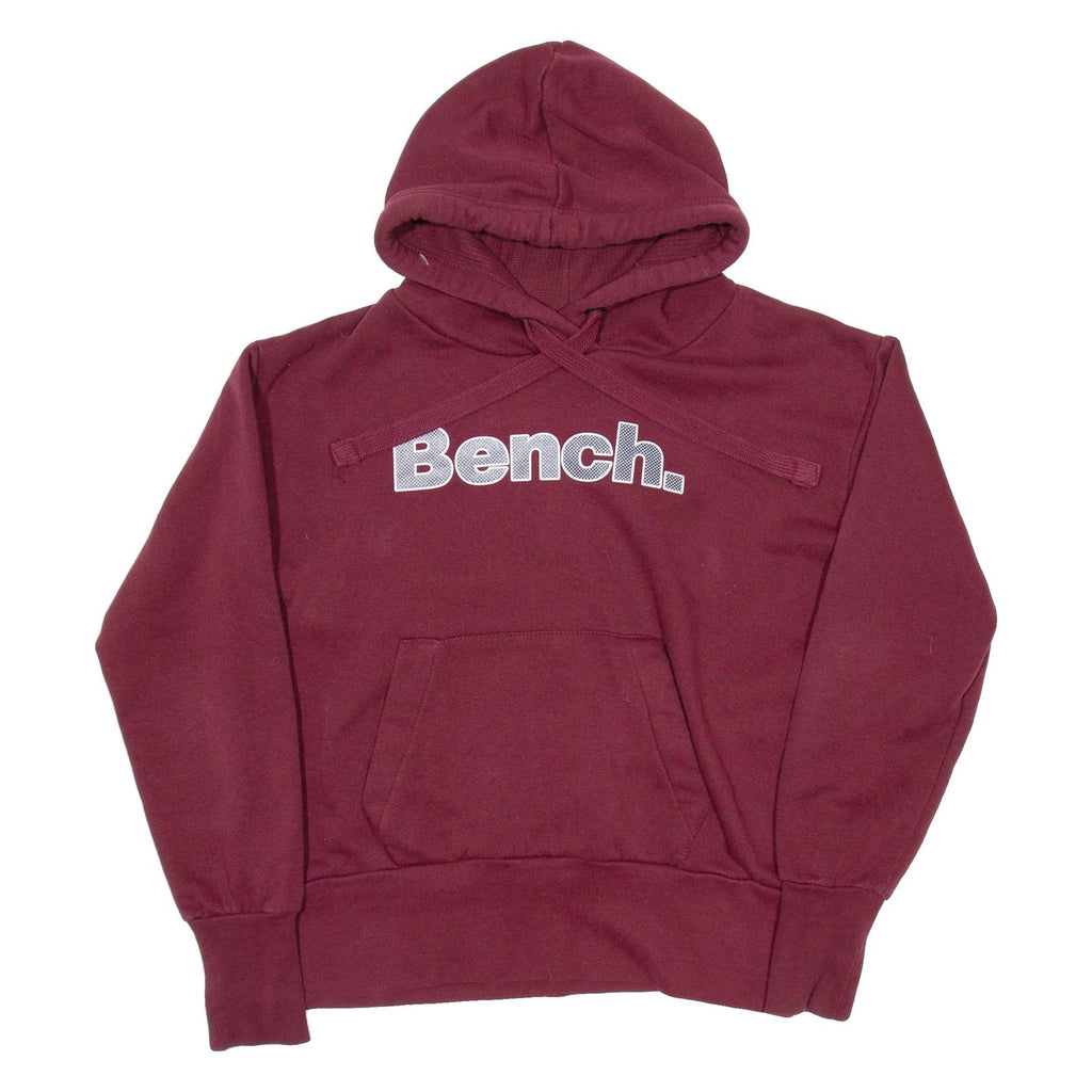 BENCH Womens Maroon Hoodie UK 14