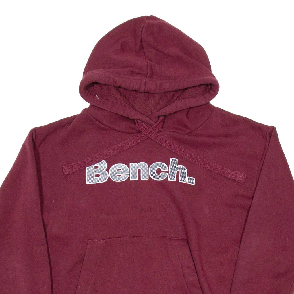 BENCH Womens Maroon Hoodie UK 14