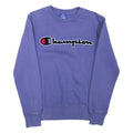 CHAMPION Womens Sweatshirt Purple Crew Neck XS