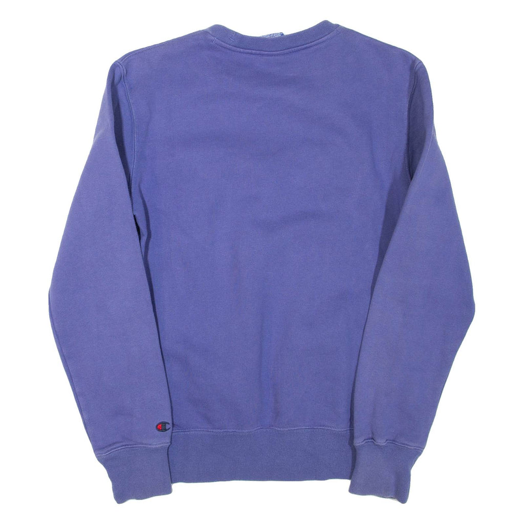 CHAMPION Womens Sweatshirt Purple Crew Neck XS