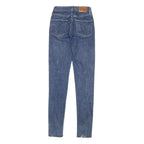 LEVI'S 721 Womens Jeans Blue Slim Skinny Denim Medium W22 L30 Stretch Zip