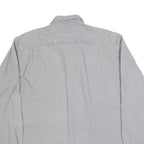 WRANGLER Mens Grey Shirt XL Cotton Blend Classic Button Down Two Pockets