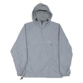 CARHARTT Mens Grey Hooded Jacket XS Nylon Plain Zip Outdoor Workwear Lightweight