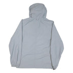 CARHARTT Mens Grey Hooded Jacket XS Nylon Plain Zip Outdoor Workwear Lightweight
