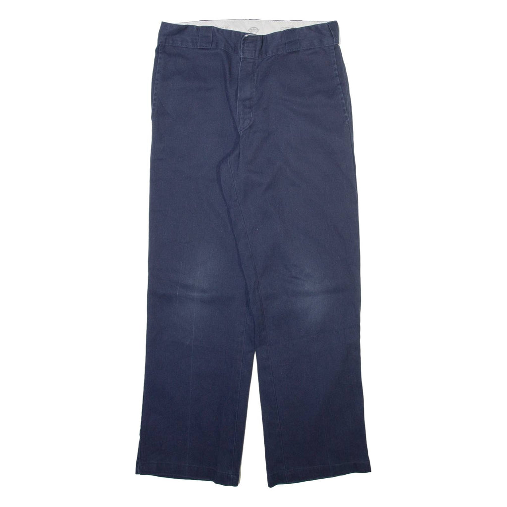 DICKIES 874 Workwear Mens Trousers Blue Regular Straight W32 L30