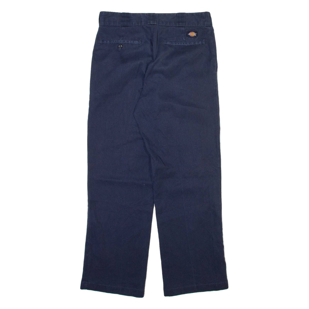 DICKIES 874 Workwear Mens Trousers Blue Regular Straight W32 L30