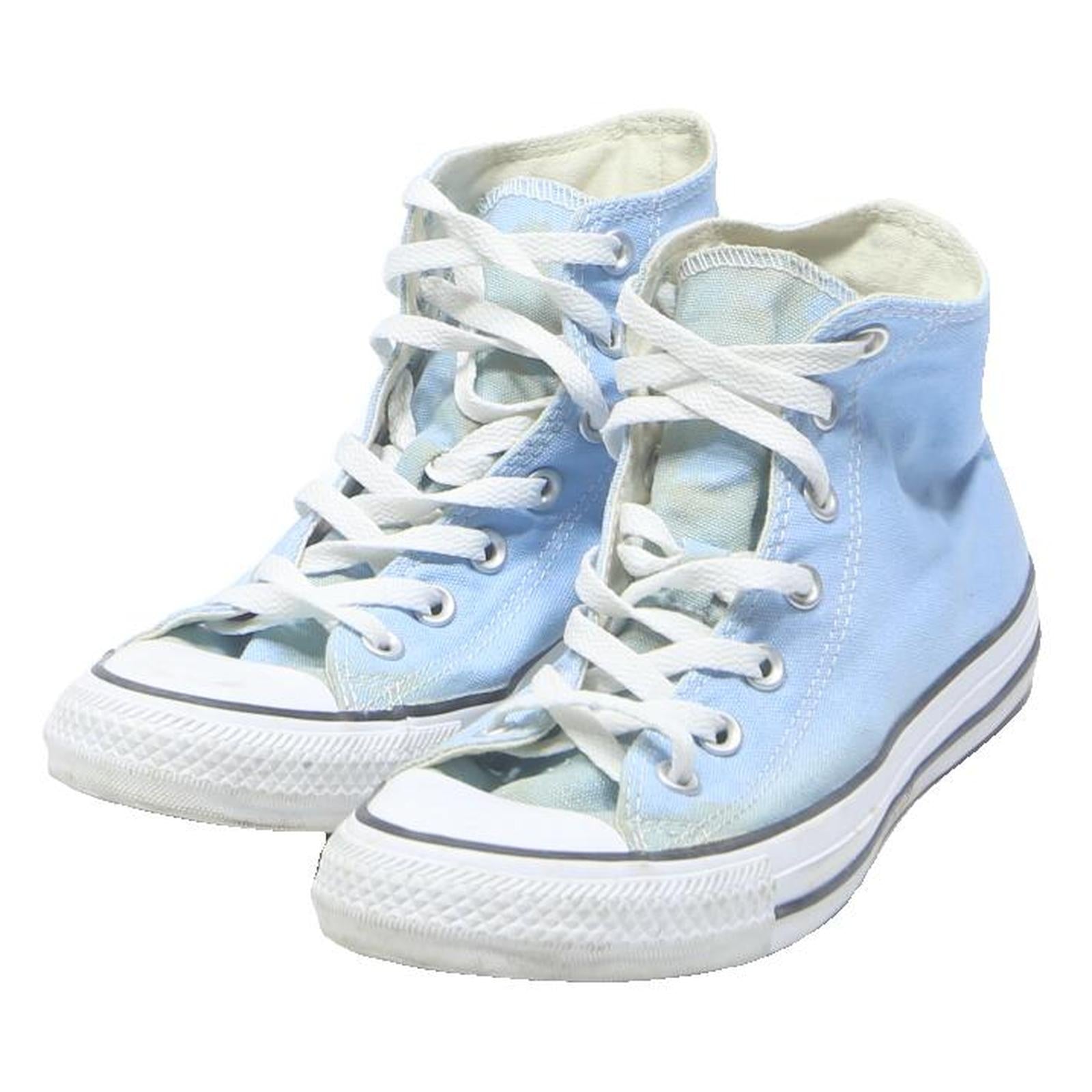 CONVERSE Chuck Taylor All Star Womens High Top Trainers Blue Canvas UK 5.5
