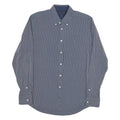TOMMY HILFIGER Mens Blue & White Striped Shirt XL Button-Down Slim Fit Cotton