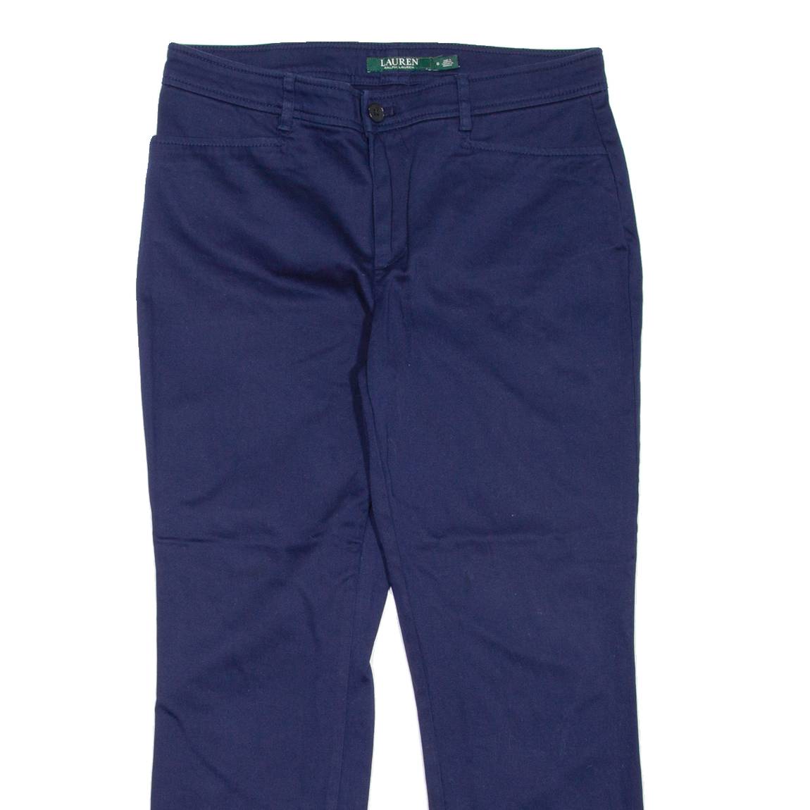 LAUREN RALPH LAUREN Womens Trousers Blue Regular Tapered W30 L26