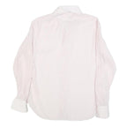 ARTHUR SLUCK Mens Pink & White Striped Shirt M Cotton Blend Classic Style