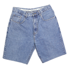 FROCKS Mens Denim Blue Casual Shorts M W30 Classic Fit Zip Closure Pocket Detail