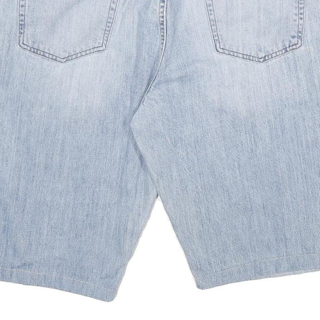 WRANGLER Mens Light Blue Denim Shorts 2XL W34 Classic Cotton Blend Summer