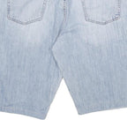 WRANGLER Mens Light Blue Denim Shorts 2XL W34 Classic Cotton Blend Summer