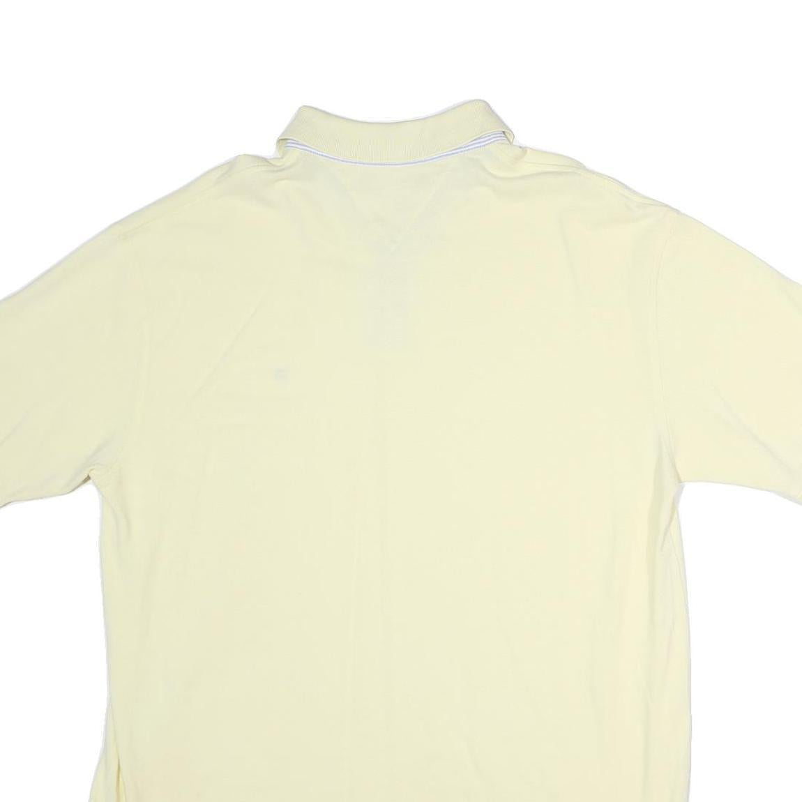 TOMMY HILFIGER Mens Yellow Basic Cotton Polo Shirt XL Short Sleeve Casual
