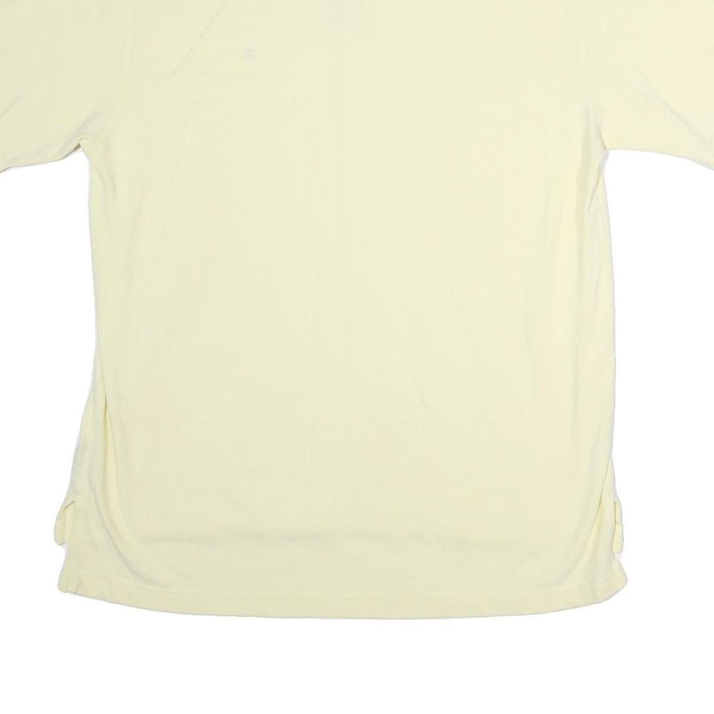 TOMMY HILFIGER Mens Yellow Basic Cotton Polo Shirt XL Short Sleeve Casual