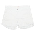 LEVI'S Turn Up Womens Chino Shorts White Striped L W36