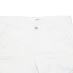 LEVI'S Turn Up Womens Chino Shorts White Striped L W36