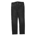TRUE RELIGION Womens Regular Black Denim Jeans W32 L32 Stylish Cotton Blend Zip