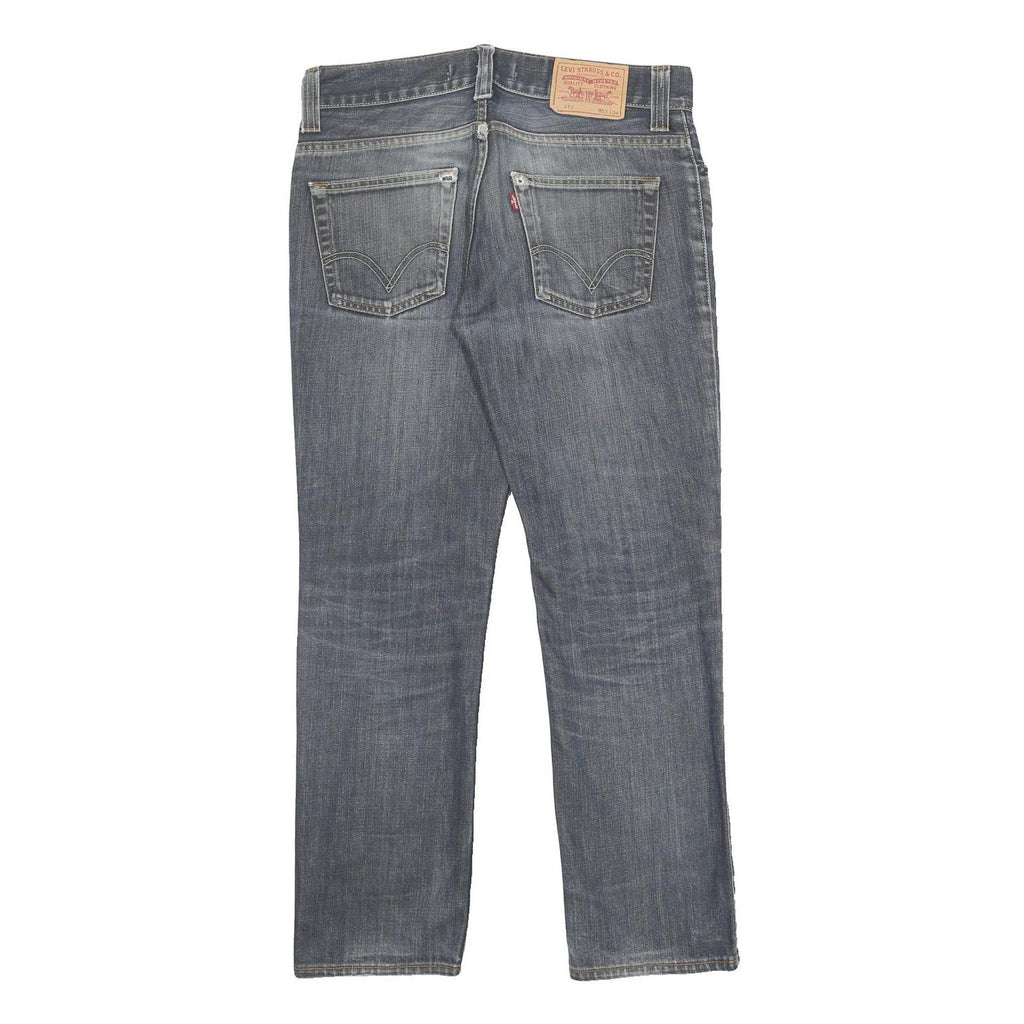 LEVI'S 511 Slim Mens Jeans Blue Slim Straight Denim Medium W33 L29 Zip