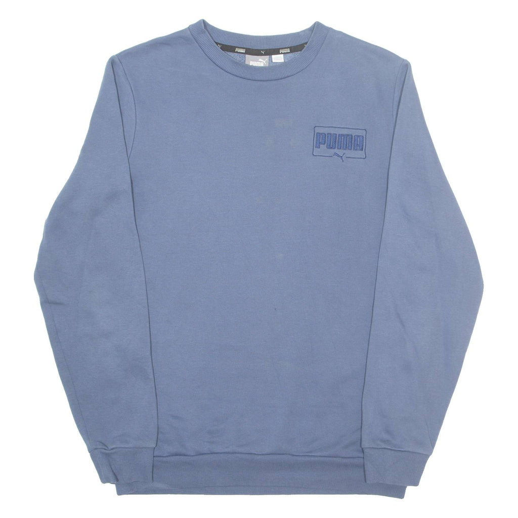 PUMA Mens Sweatshirt Blue Crew Neck S