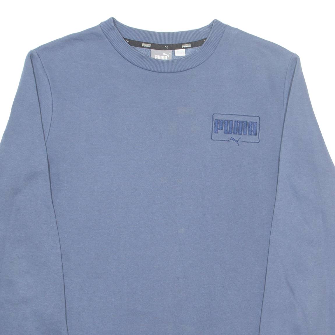 PUMA Mens Sweatshirt Blue Crew Neck S