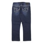 SILVER Womens Jeans Blue Regular Straight Denim Medium W29 L23 Stylish Comfort