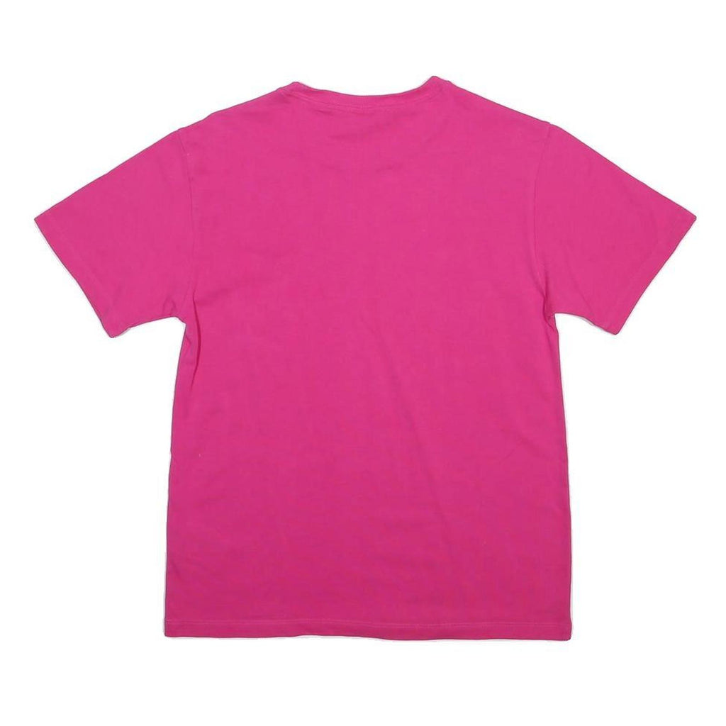 ADIDAS Womens Pink S Graphic T-Shirt Short Sleeve Crew Neck Casual Fashion
