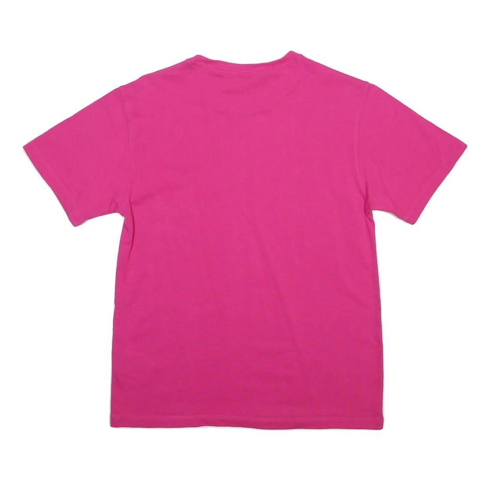 ADIDAS Womens Pink S Graphic T-Shirt Short Sleeve Crew Neck Casual Fashion