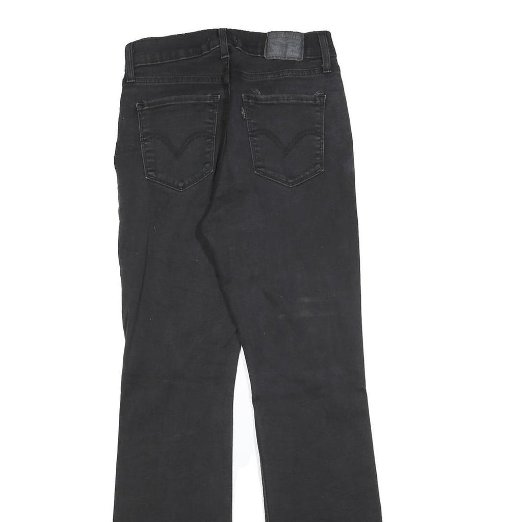 LEVI'S Womens Black Regular Straight Denim Jeans W26 L30 Classic Cotton Blend
