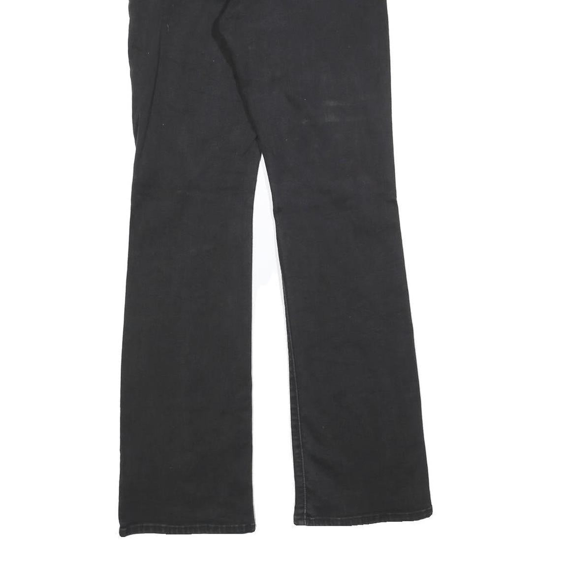 LEVI'S Womens Black Regular Straight Denim Jeans W26 L30 Classic Cotton Blend