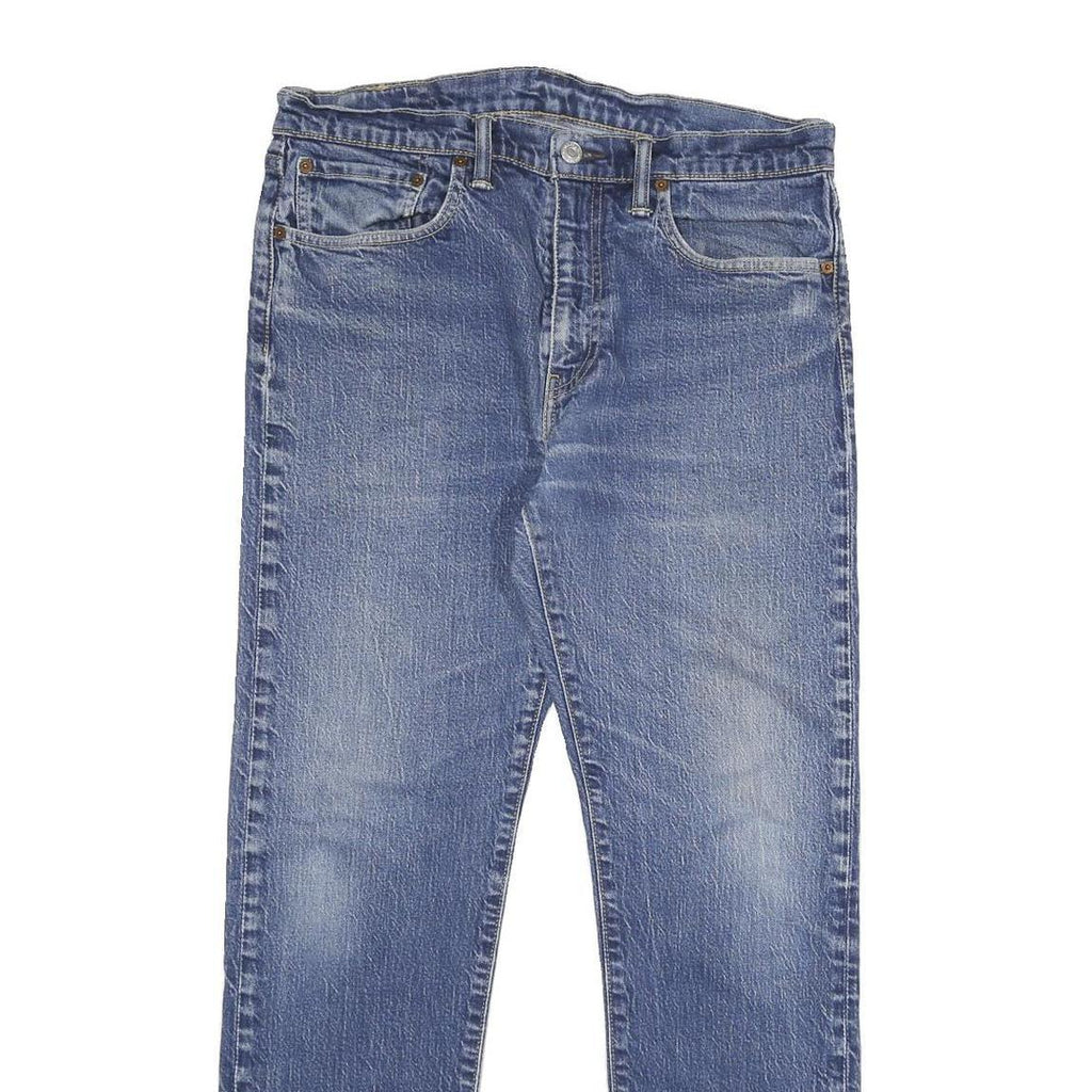 LEVI'S Mens Slim Blue Denim Jeans W32 L29 Zip Closure Classic Fit Casual