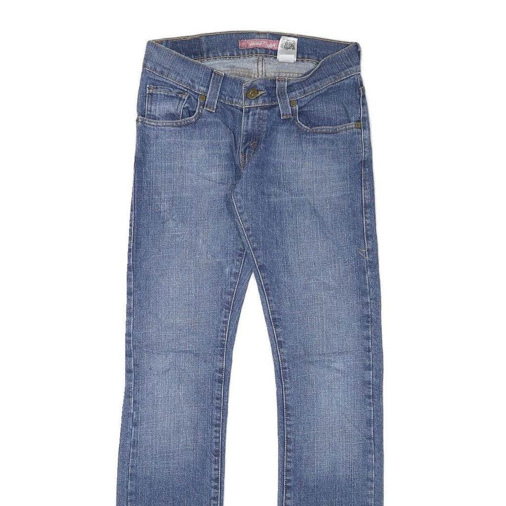 LEVI'S Womens Jeans Blue Regular Straight Denim Medium W28 L32 Classic Fit Zip