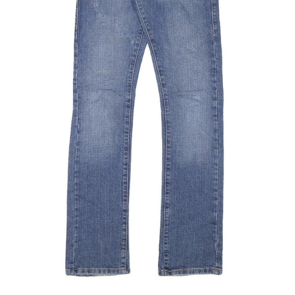 LEVI'S Womens Jeans Blue Regular Straight Denim Medium W28 L32 Classic Fit Zip