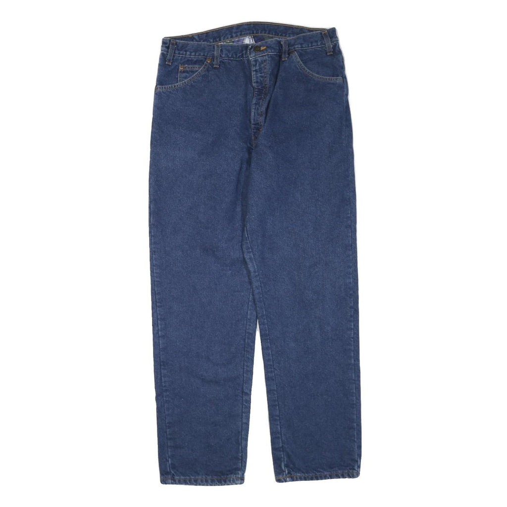 DICKIES Mens Blue Regular Fit Straight Denim Jeans W36 L31 Classic Workwear