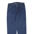 DICKIES Mens Blue Regular Fit Straight Denim Jeans W36 L31 Classic Workwear