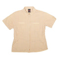 MAMMUT Womens Cream & Beige Check Shirt L Lightweight Outdoor Casual Button